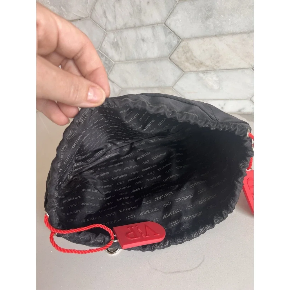 Toiletry Make-up Bag France by‎ Tintamar ( Black & Red)